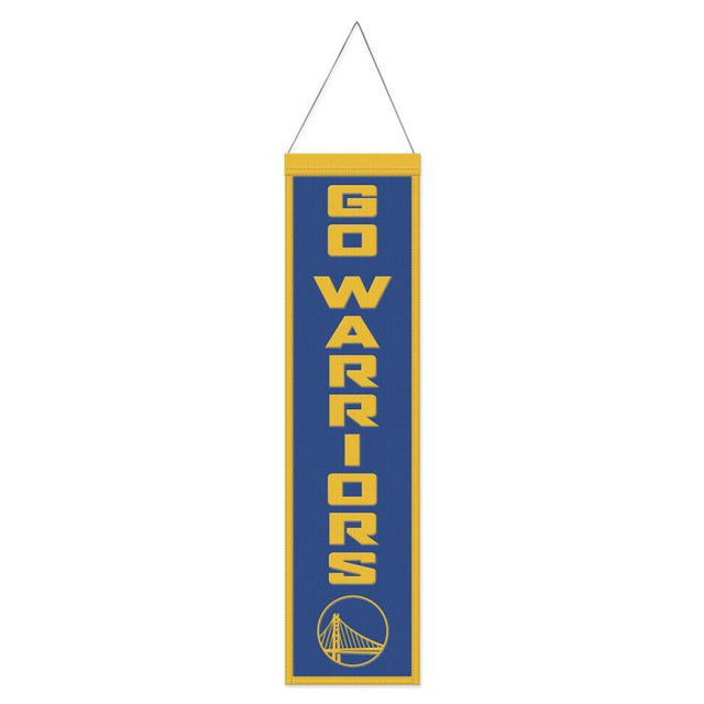 Golden State Warriors Wool Banner 8" x 32"