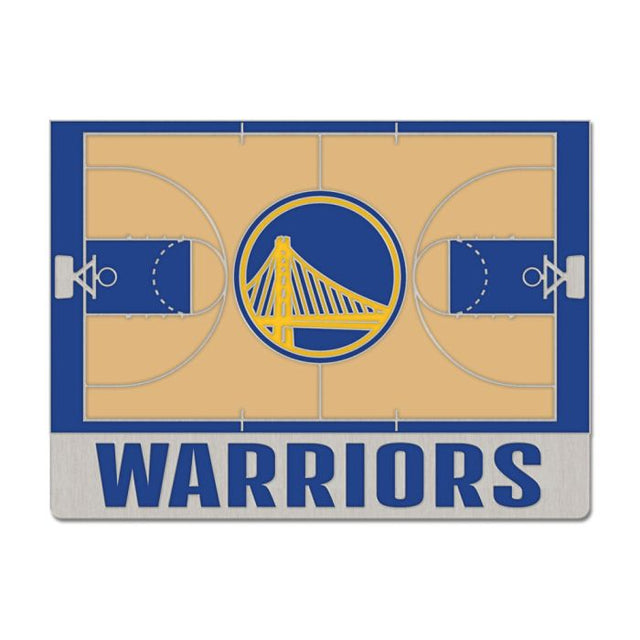 Golden State Warriors court Collector Enamel Pin Jewelry Card