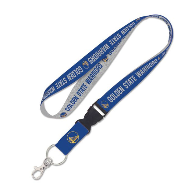 Golden State Warriors heather Lanyard w/detachable buckle 1"