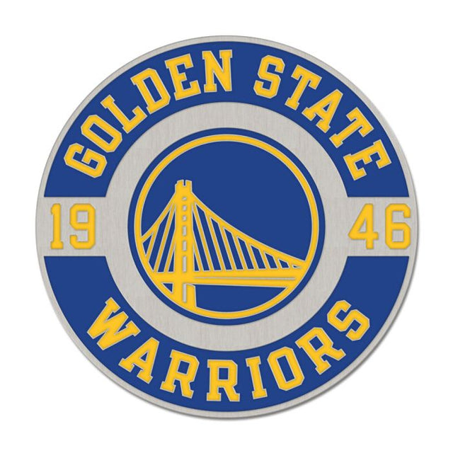 Golden State Warriors round est Collector Enamel Pin Jewelry Card