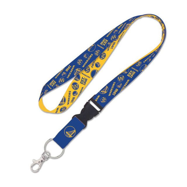 Golden State Warriors scatter Lanyard w/detachable buckle 1"