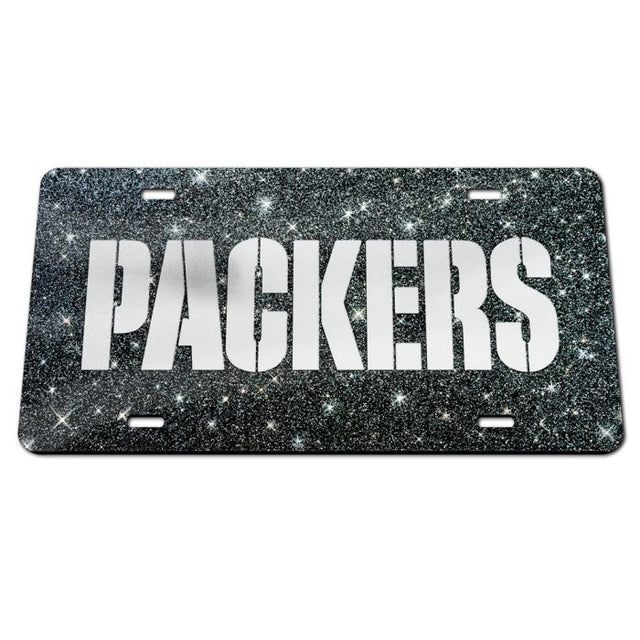 Placas de matrícula clásicas de acrílico con fondo brillante de los Green Bay Packers