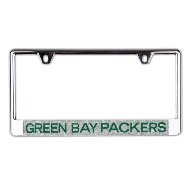 Marco con licencia de Green Bay Packers con fondo brillante y metalizado