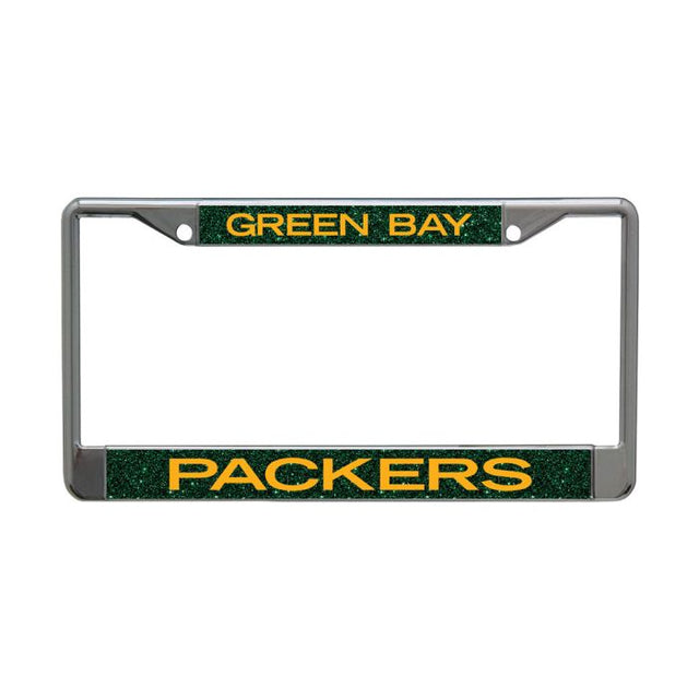 Marco impreso con licencia de Green Bay Packers con fondo brillante, tamaño pequeño y grande