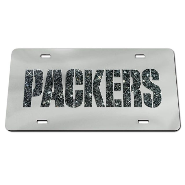 Placas de matrícula clásicas de acrílico con letras brillantes de los Green Bay Packers