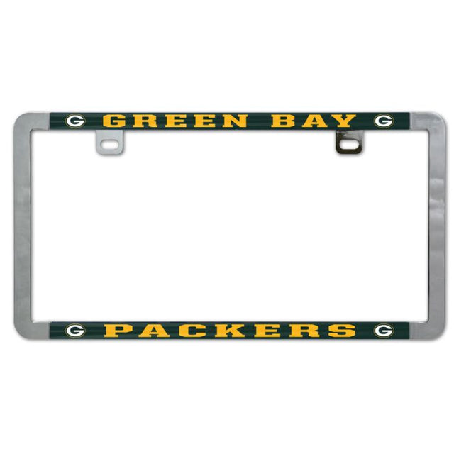 Marco delgado para placa de matrícula de metal de los Green Bay Packers