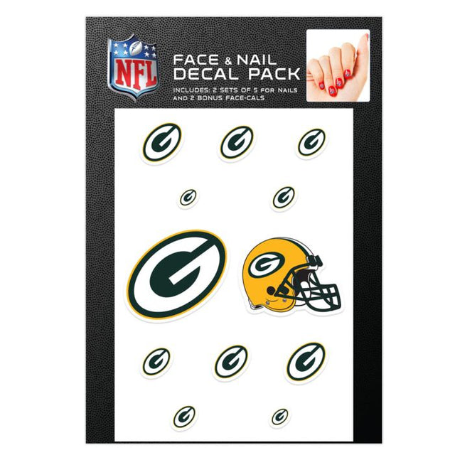 Calcomanías para uñas de los Green Bay Packers
