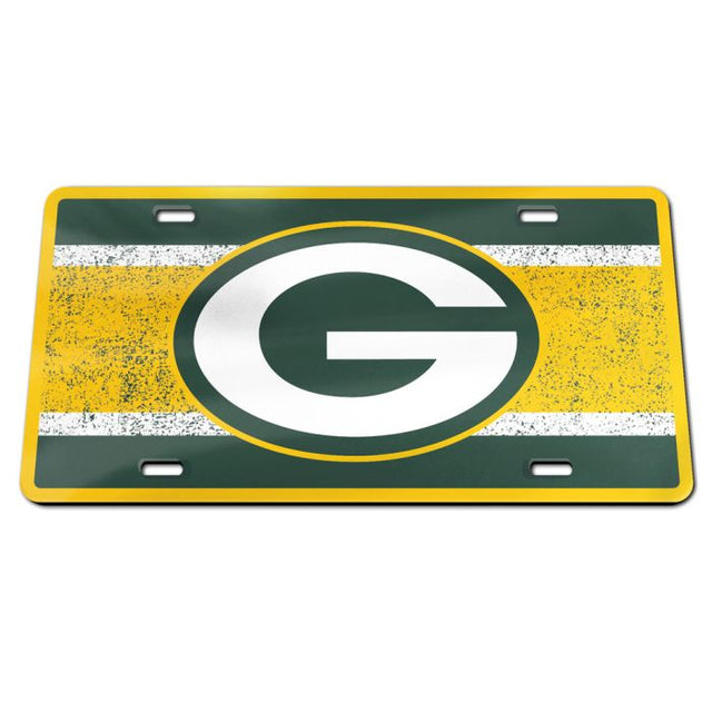 Matrícula especial de acrílico VINTAGE de los Green Bay Packers