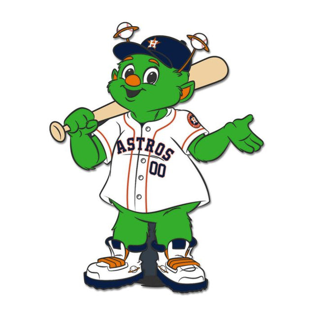 Houston Astros Mascot Collector Enamel Pin Jewelry Card