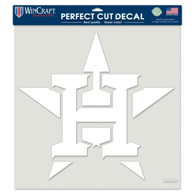 Calcomanía de corte perfecto de los Houston Astros de 17" x 17"