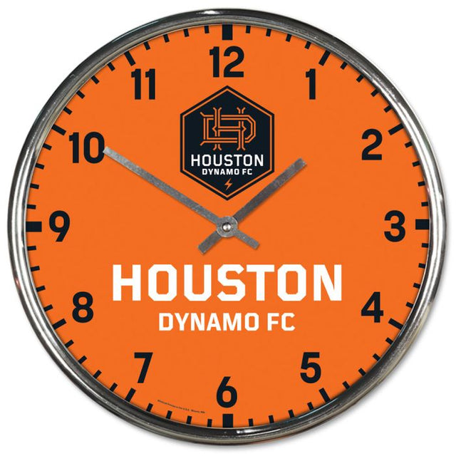 Houston Dynamo Chrome Clock