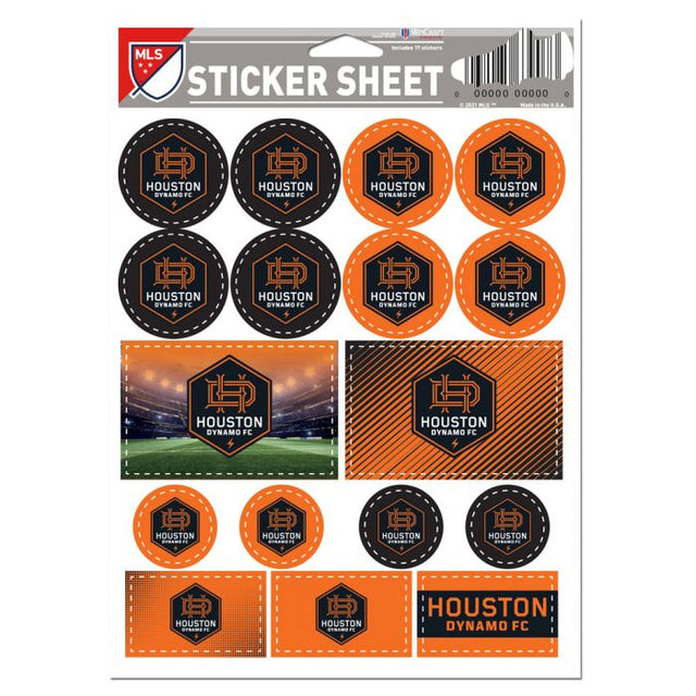 Houston Dynamo Vinyl Sticker Sheet 5" x 7"