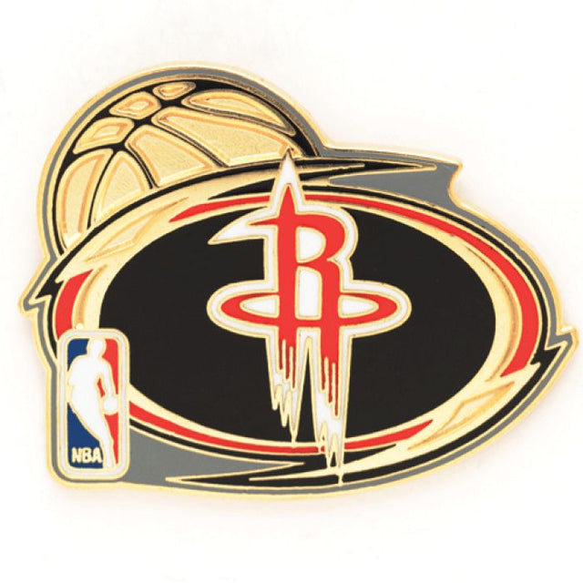 Tarjeta de joyería con pin de colección de los Houston Rockets