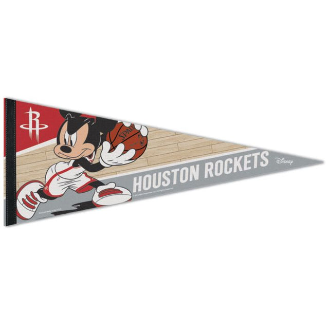 Banderín premium de los Houston Rockets/Disney de 12" x 30"
