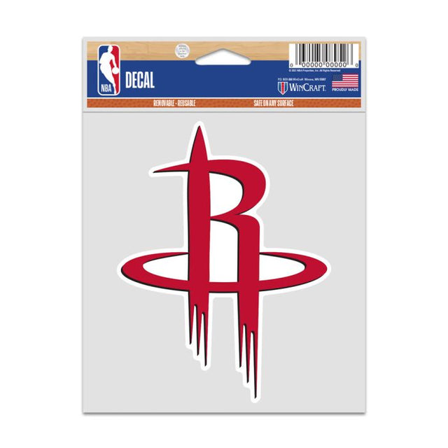 Calcomanías para fanáticos de los Houston Rockets de 3,75" x 5"