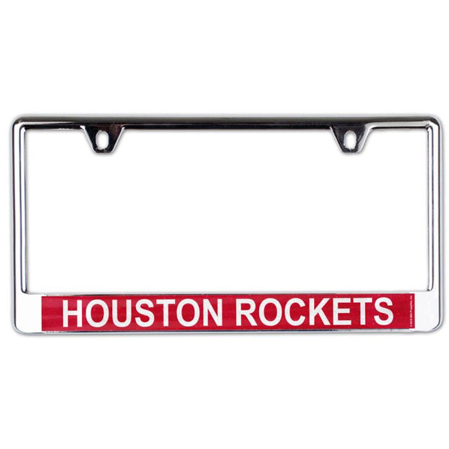 Marco para matrícula con brillo de los Houston Rockets impreso en B/O