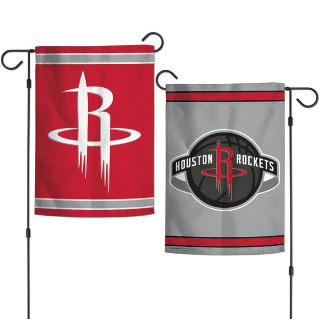 Banderas de jardín de los Houston Rockets, de 2 lados, 12,5" x 18"