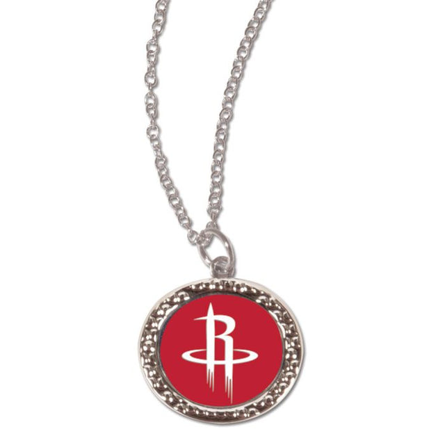 Collar de los Houston Rockets con tarjeta de joyería con dije