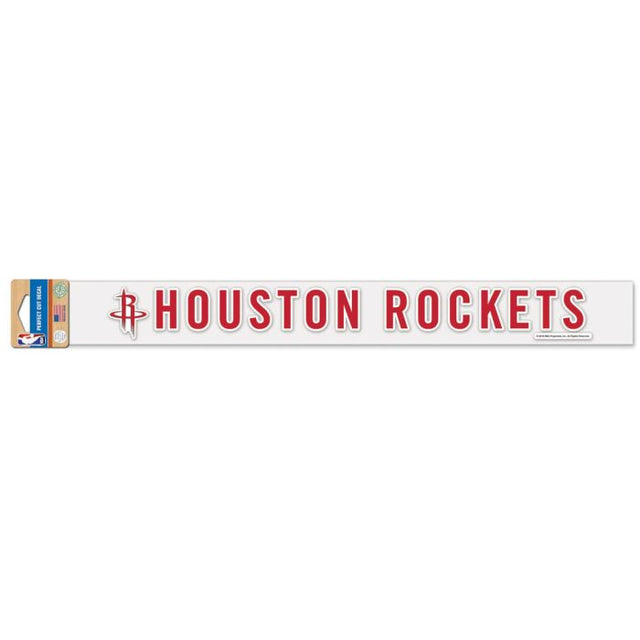 Calcomanías de corte perfecto de los Houston Rockets de 2" x 17"