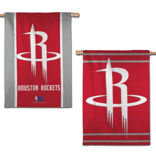 Bandera vertical de los Houston Rockets de 2 lados, 28" x 40"