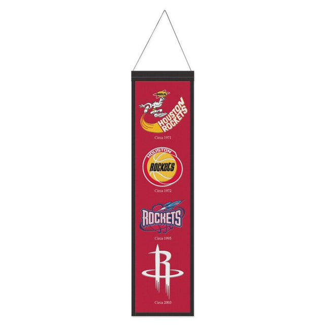 Bandera de lana de los Houston Rockets de 20 x 81 cm