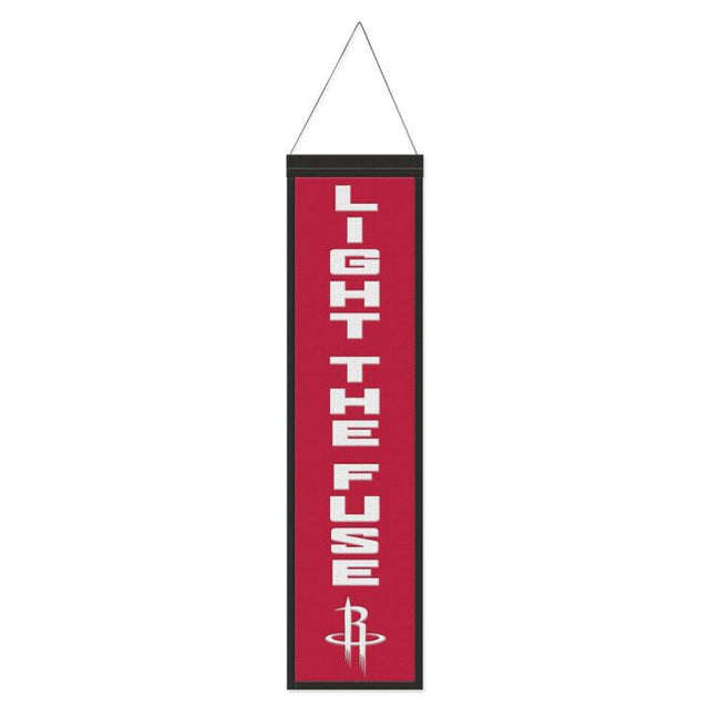Bandera de lana de los Houston Rockets de 20 x 81 cm