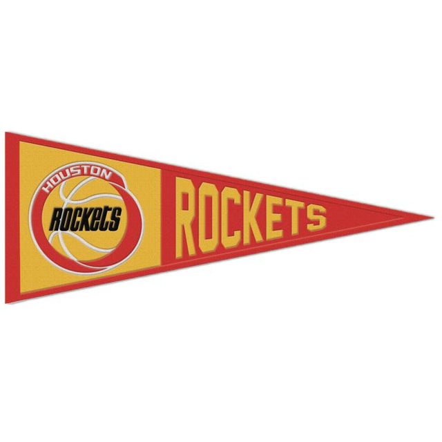 Banderín de lana de los Houston Rockets de 13" x 32"