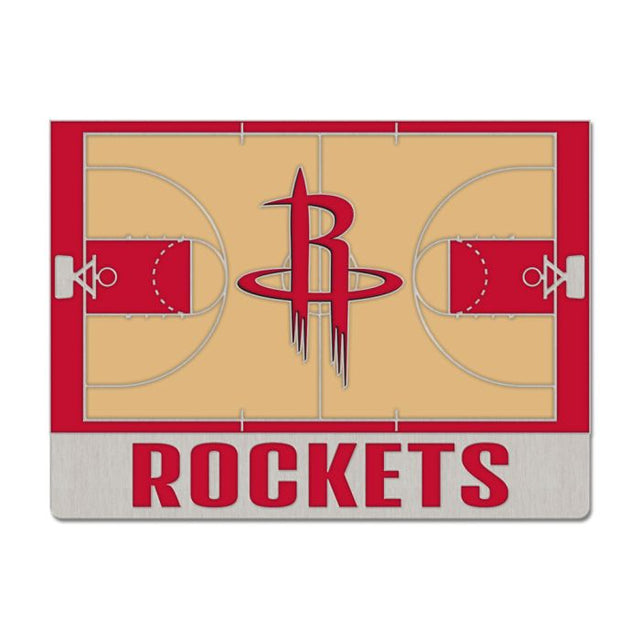 Tarjeta de joyería con pin esmaltado de coleccionista de la cancha de los Houston Rockets