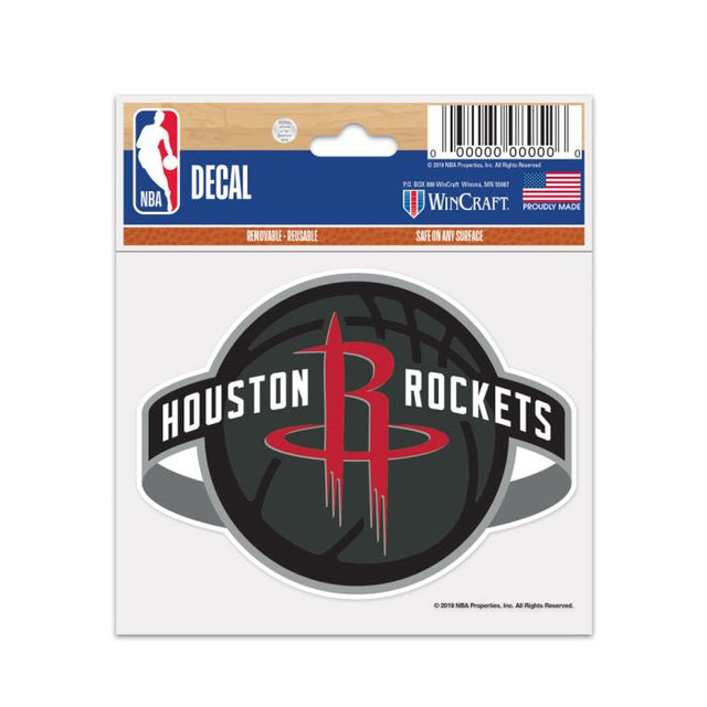 Segunda calcomanía multiusos de los Houston Rockets de 3" x 4"