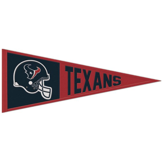 Banderín clásico de lana de los Houston Texans, 13" x 32"