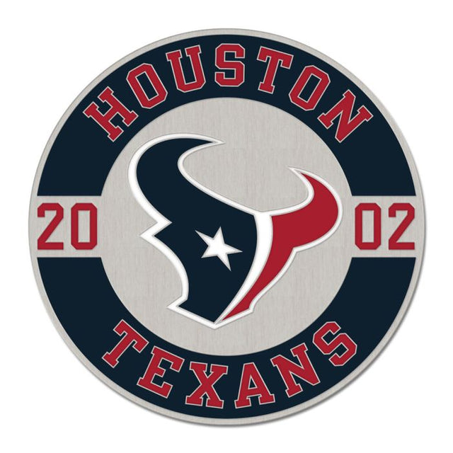 Tarjeta de joyería con pin esmaltado de coleccionista establecido de los Houston Texans