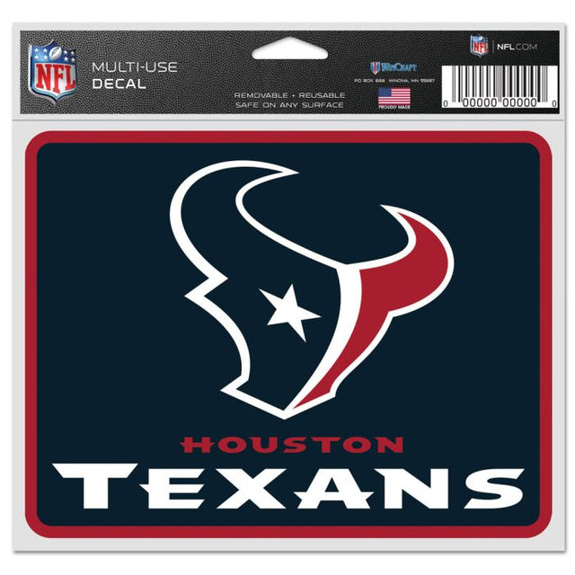 Calcomanías para fanáticos de los Houston Texans de 5" x 6"