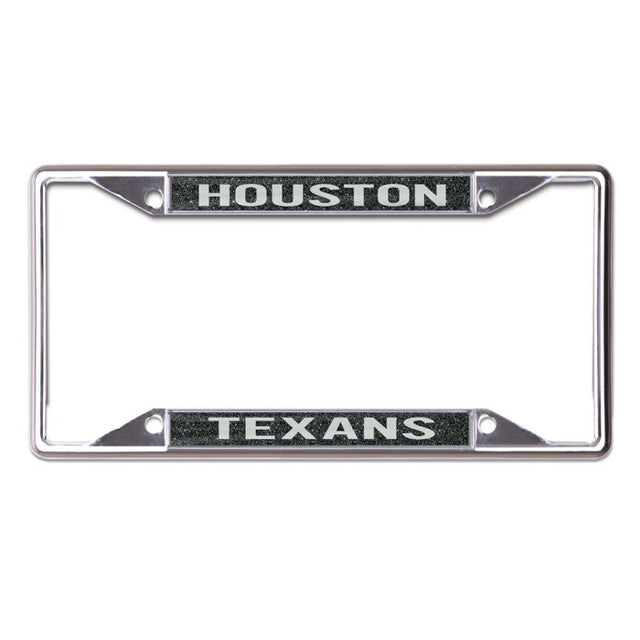 Houston Texans GLITTER BACKGROUND Lic Plt Frame S/S Printed