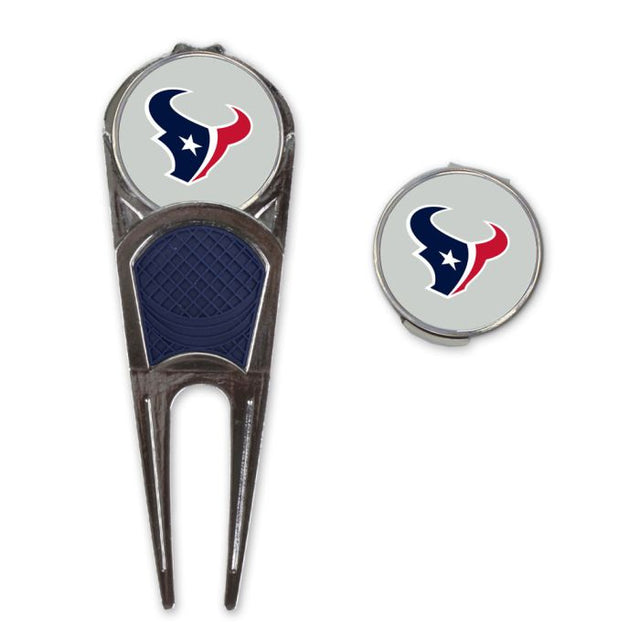 Combo de marca/herramienta/clip en forma de H de los Houston Texans para golf*