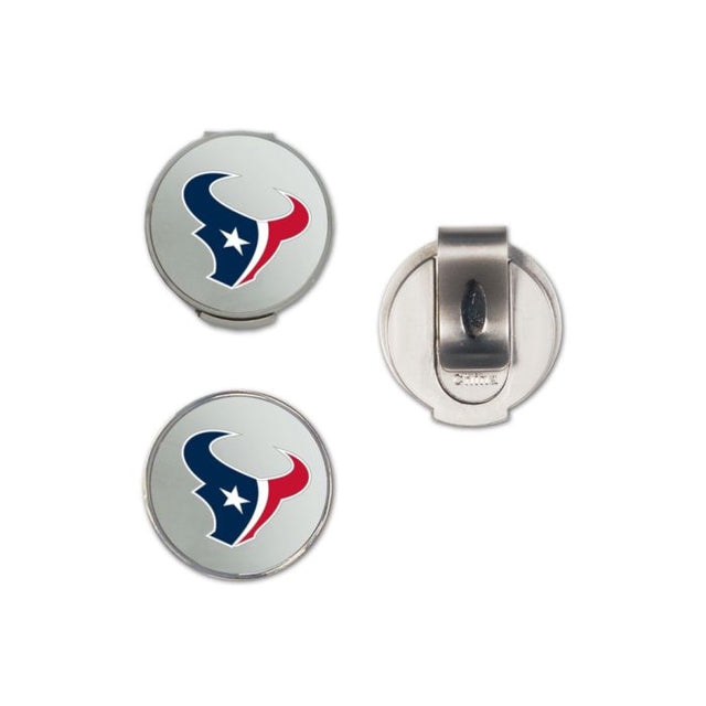 Clip para gorra de los Houston Texans con 2 marcadores, con tapa tipo concha