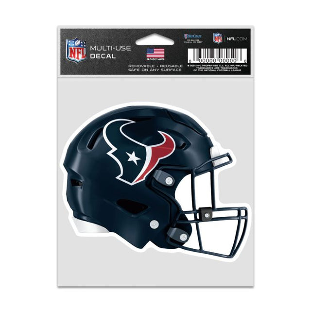 Calcomanías para fanáticos de los Houston Texans para cascos de 3,75" x 5"
