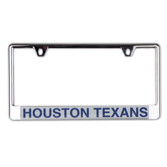 Marco para matrícula de los Houston Texans impreso en el lado derecho