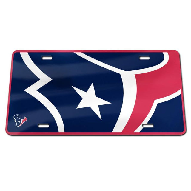Houston Texans MEGA Specialty Acrylic License Plate