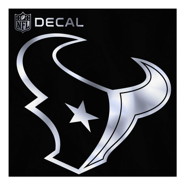 Houston Texans Metallic Window Decals 12" x 12"