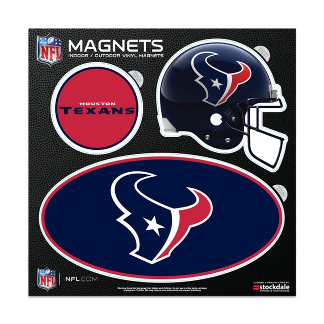 Imanes para exteriores de los Houston Texans, 6" x 6"