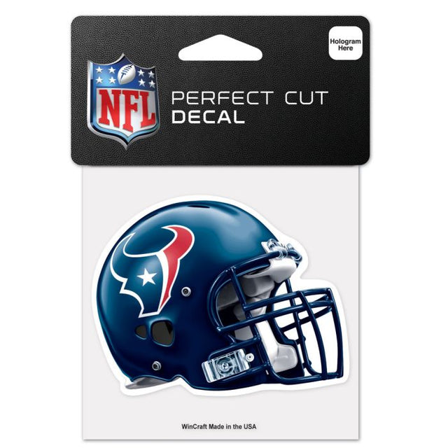Calcomanía de color de corte perfecto de los Houston Texans de 4" x 4"