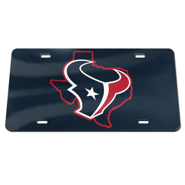 Matrícula especial de acrílico del estado de Houston Texans