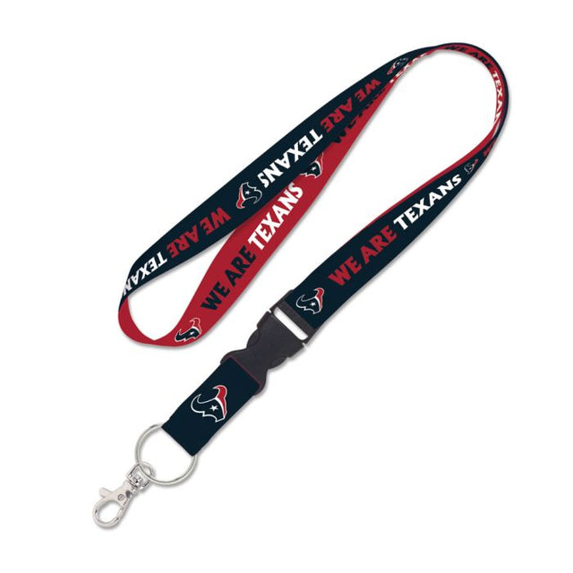 Houston Texans Slogan Lanyard w/detachable buckle 1"