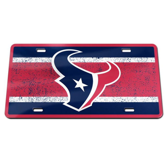 Houston Texans VINTAGE Specialty Acrylic License Plate