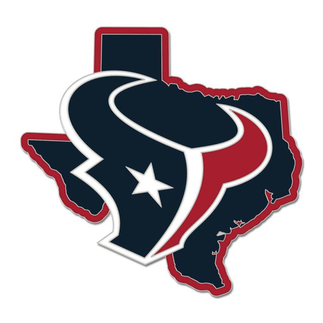 Tarjeta de joyería con pin esmaltado de colección del estado de Houston Texans