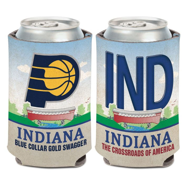 Enfriador de lata con placa de matrícula de Indiana Pacers de 12 oz.