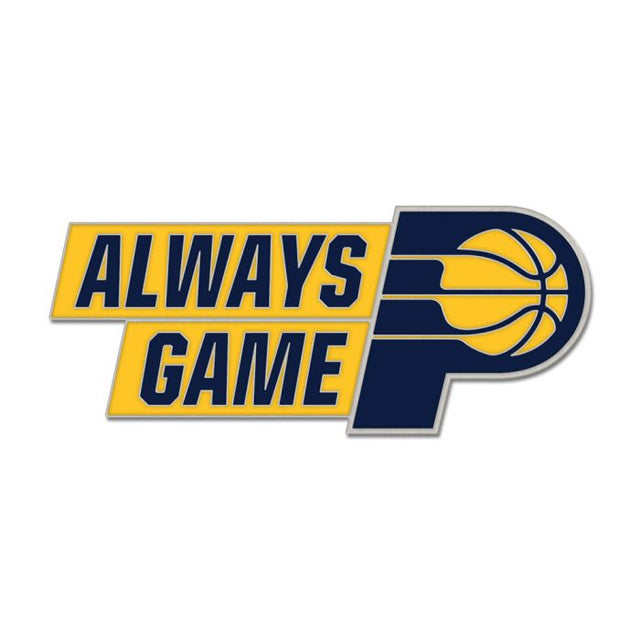 Tarjeta de joyería con pin esmaltado de colección con el lema de los Indiana Pacers
