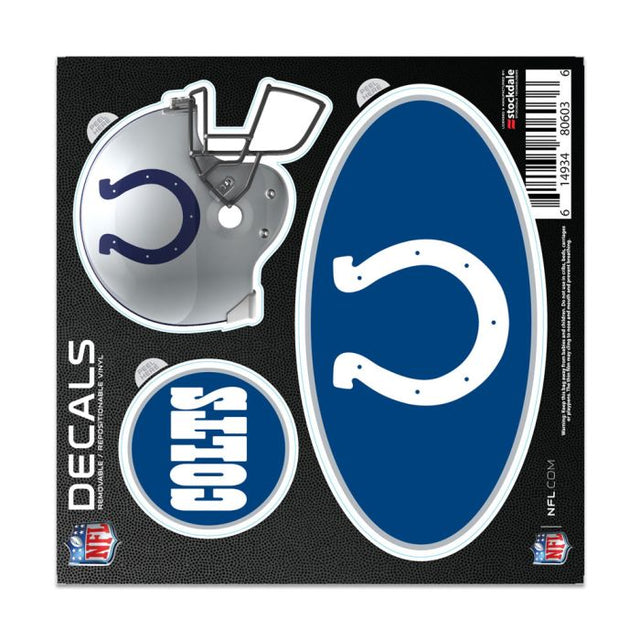 Calcomanía para todo tipo de superficies de los Indianapolis Colts, 6" x 6"