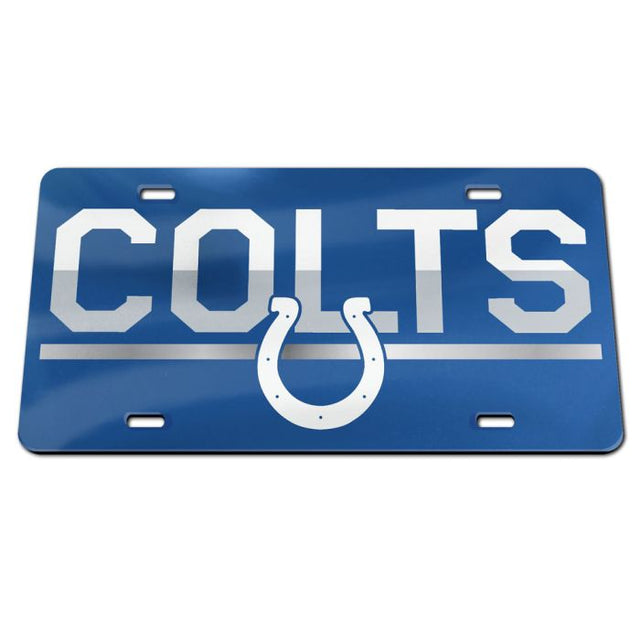 Matrícula acrílica especial COLOR DUO de los Indianapolis Colts