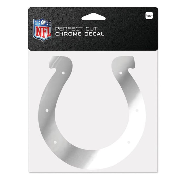 Indianapolis Colts Chrome Perfect Cut Decal 6" x 6"